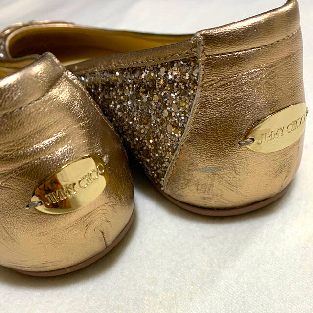 Jimmy Choo グリッターフラットシューズ🥿♡♡ レディースの靴/シューズ(バレエシューズ)の商品写真