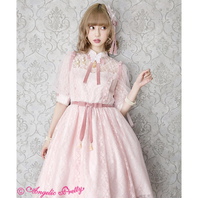 Angelic Pretty(アンジェリックプリティー)のAngelic Pretty Shanghai Doll ワンピースとクリップ レディースのワンピース(ひざ丈ワンピース)の商品写真