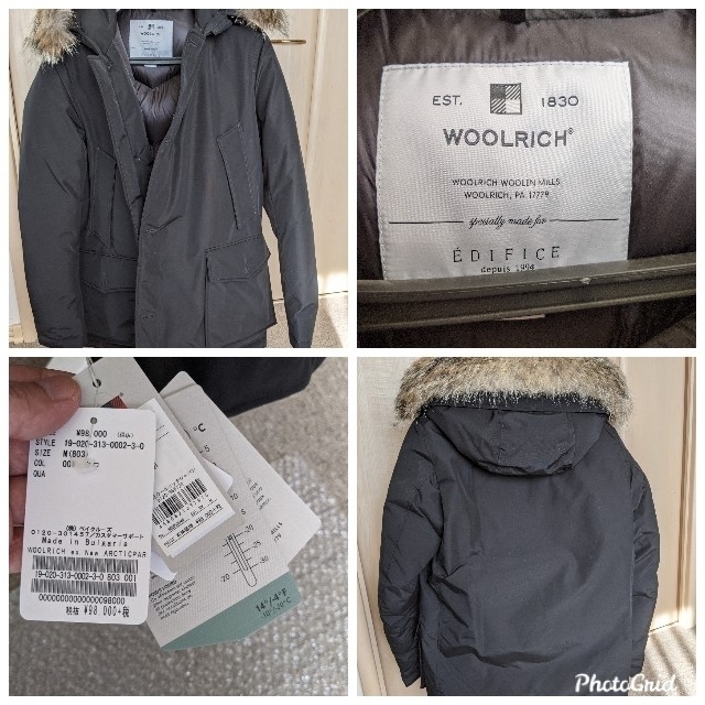 WOOLRICH(ウールリッチ)のwoolrich edifice ウールリッチ アークティックパーカー  黒 M メンズのジャケット/アウター(ダウンジャケット)の商品写真
