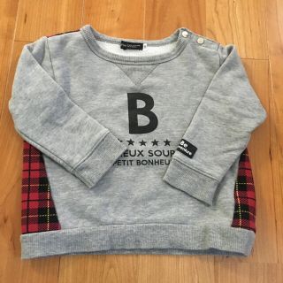 ベベ(BeBe)のBeBe トレーナー  90 裏起毛(Tシャツ/カットソー)