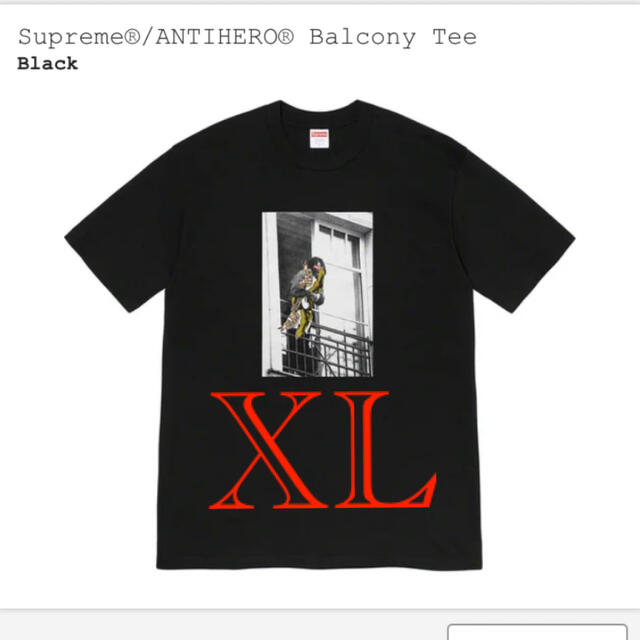 supreme ANTIHERO Balcony Tee XLサイズ - Tシャツ/カットソー(半袖/袖 ...
