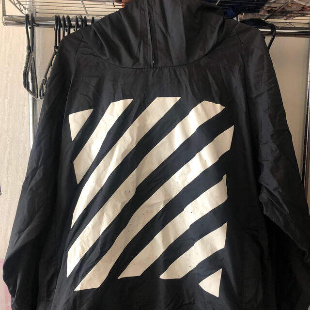 off-white ナイロン アノラックパーカー