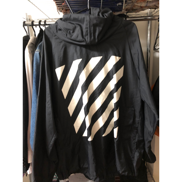 off-white ナイロン アノラックパーカー