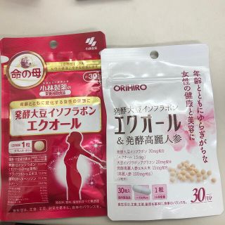 コバヤシセイヤク(小林製薬)のSALE!! エクオール 30粒 /オリヒロ エクオール＆発酵高麗人参粒 30粒(その他)