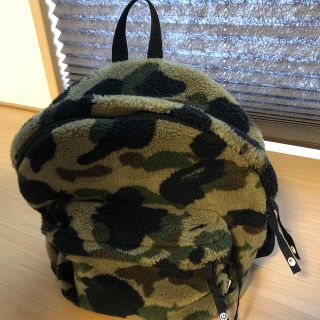 アベイシングエイプ(A BATHING APE)のBAPEエイプ迷彩フリースリュック(リュック/バックパック)