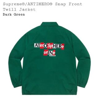 シュプリーム(Supreme)のANTIHERO® Snap Front Twill Jacket(ブルゾン)