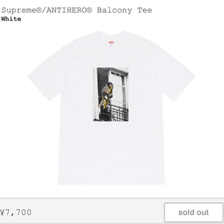 定価以下　Supreme Anti Hero Balcony Tee