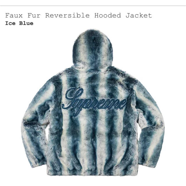 Faux Fur Reversible Hooded Jacket Lサイズ
