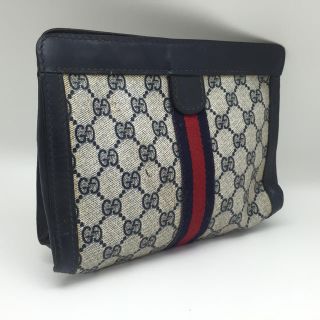 グッチ(Gucci)のオールドグッチ GG柄 ポーチ(クラッチバッグ)