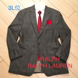 ラルフローレン(Ralph Lauren)のラルフ ラルフローレン★シルク混カーキブラウンチェックジャケット 総裏 A208(テーラードジャケット)