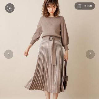 ナチュラルクチュール(natural couture)のプリーツワンピース(ロングワンピース/マキシワンピース)