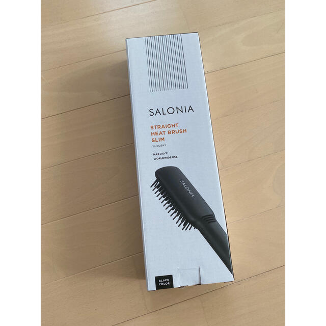 SALONIA ストレートヒートブラシ　スリム スマホ/家電/カメラの美容/健康(ヘアアイロン)の商品写真