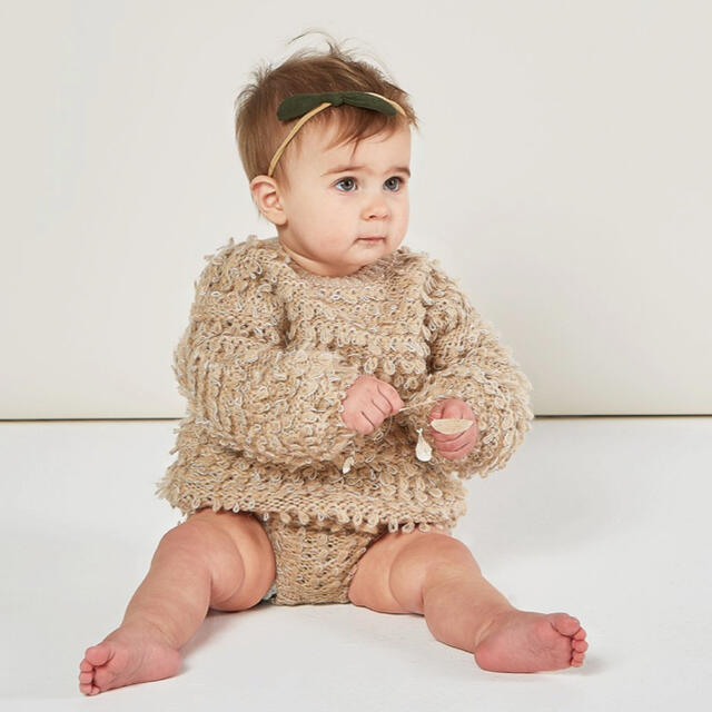 【rylee+cru】knit bloomer/oat ニットブルマ ベージュ