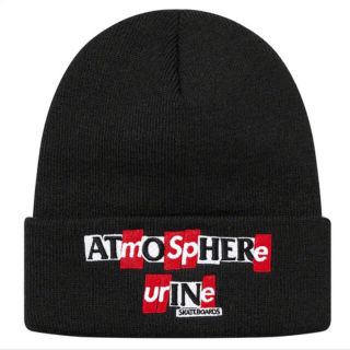 シュプリーム(Supreme)のSupreme®/ANTIHERO® Beanie アンタイヒーロー シュプ 黒(ニット帽/ビーニー)