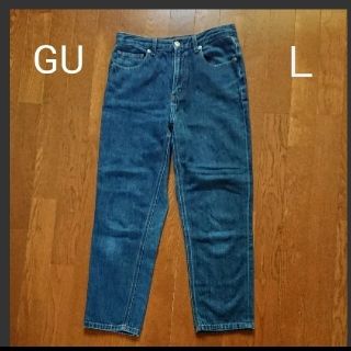 ジーユー(GU)のGUデニムジーンズ  Ｌ  ジーパン  レディース  ボトムス  ブルー(デニム/ジーンズ)