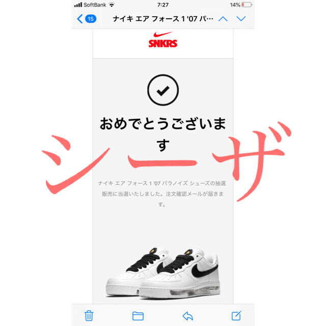 28cm】ピースマイナスワン×ナイキ エアフォース1 パラノイズ 28cm】ピースマイナスワン×ナイキ エアフォース1 パラノイズ