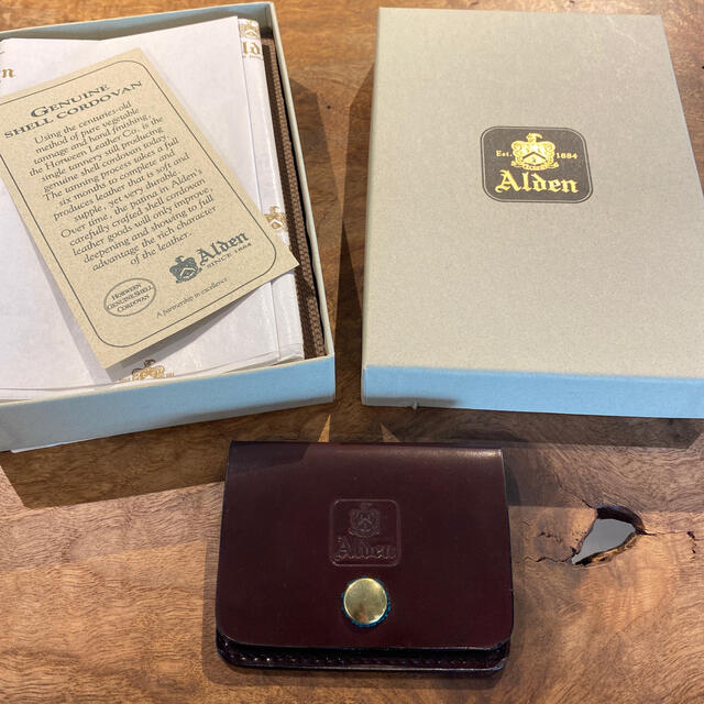 オールデン Alden 新品 コードバン 黒 コインケース 小銭入れ