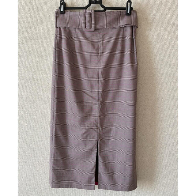 UNITED ARROWS(ユナイテッドアローズ)のJewel Changes. ベルトセットアップ　チェック柄 レディースのスカート(ひざ丈スカート)の商品写真