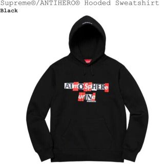 シュプリーム(Supreme)のsupreme Anti Hero Hooded パーカーMレシート原本付(パーカー)