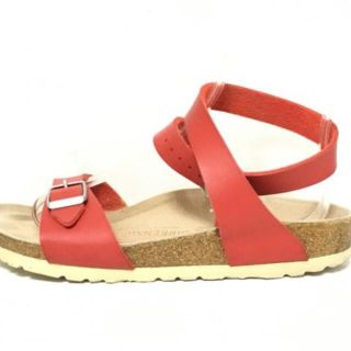 ビルケンシュトック(BIRKENSTOCK)のビルケンシュトック サンダル 37 レッド(サンダル)