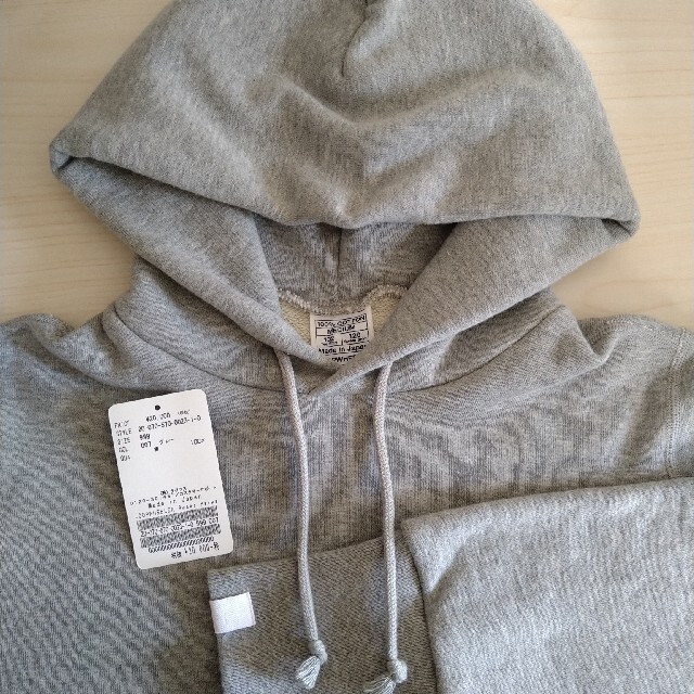 L'Appartement DEUXIEME CLASSE(アパルトモンドゥーズィエムクラス)の【LOOPWHEELER x LOWERCASE】Sweat Parka/グレー レディースのトップス(パーカー)の商品写真