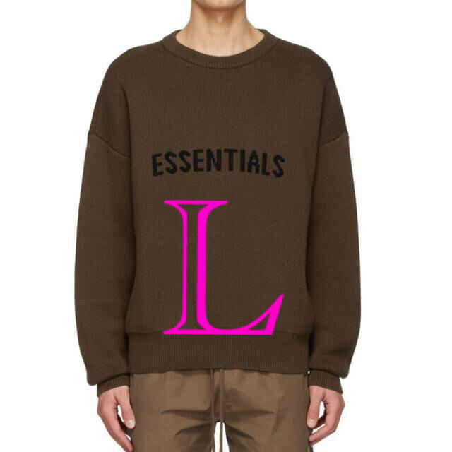 【L】 Essentials FOG ニット SSENSE 限定 ブラウン