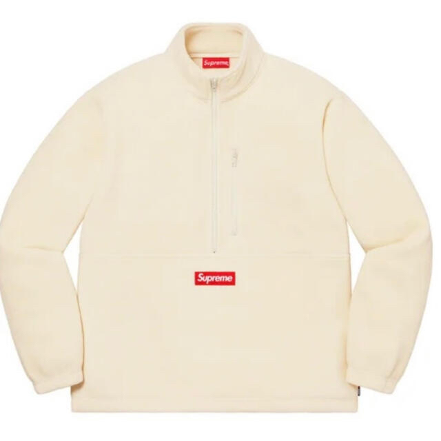 supreme ハーフジップ　フリースブルゾン