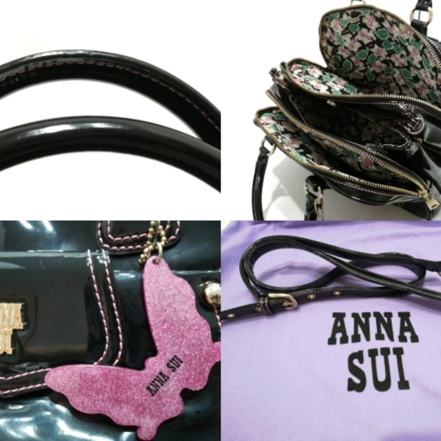 ANNA SUI(アナスイ)のアナスイ ハンドバッグ美品  - ボルドー レディースのバッグ(ハンドバッグ)の商品写真