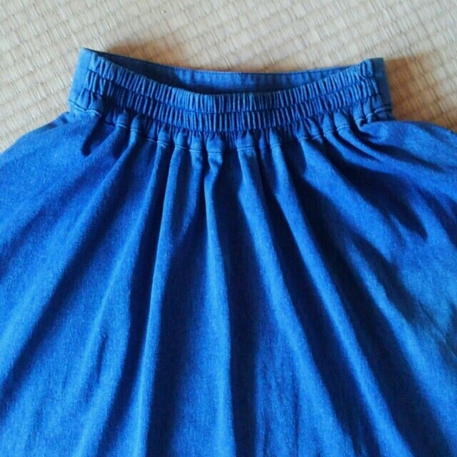 デニムフレアスカート レディースのスカート(ひざ丈スカート)の商品写真
