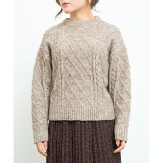 アダムエロぺ(Adam et Rope')の新品 ADAM ET ROPE' バックリボンリブニットプルオーバー セーター(ニット/セーター)