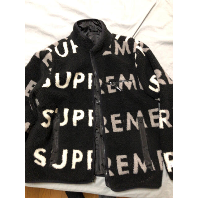 supreme reversible fleece jacket