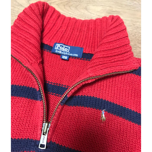 POLO RALPH LAUREN(ポロラルフローレン)のポロラルフローレン  ボーダーニット キッズ/ベビー/マタニティのキッズ服男の子用(90cm~)(ニット)の商品写真