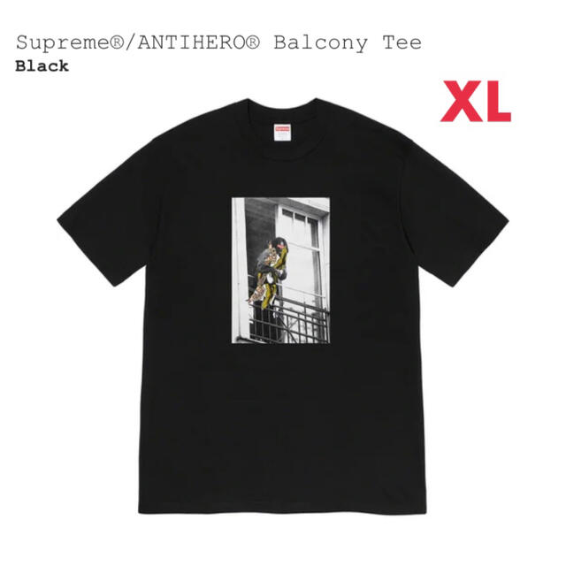 Supreme(シュプリーム)のBalcony Tee バルコニーT 黒XL メンズのトップス(Tシャツ/カットソー(半袖/袖なし))の商品写真
