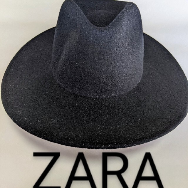 ZARA(ザラ)のZARAザラ 『新品未使用』中折れハット 黒 ブラック メンズの帽子(ハット)の商品写真