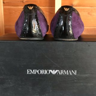 エンポリオアルマーニ(Emporio Armani)のエンポリオアルマーニパープルバレーシューズ(バレエシューズ)