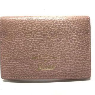 グッチ(Gucci)のグッチ パスケース美品  - 354500 ピンク(名刺入れ/定期入れ)