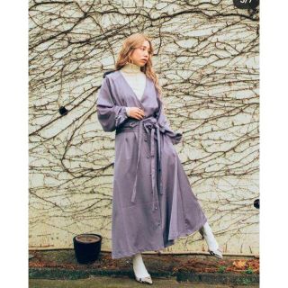 グリモワール(Grimoire)のMARTE  Waist Ribbon Silky Long onepiece(ロングワンピース/マキシワンピース)