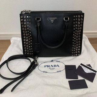 プラダ(PRADA)の【専用】PRADA ビジュー　サフィアーノ　バッグ　プラダ(ハンドバッグ)