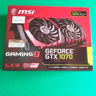 MSI GeForce GTX 1070 GAMING X 8G(PCパーツ)