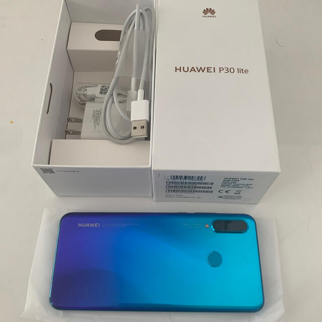 HUAWEI P30 lite ピーコックブルー 64 GB SIMフリー スマホ/家電/カメラのスマートフォン/携帯電話(スマートフォン本体)の商品写真