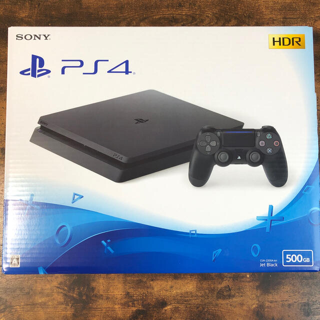 PlayStation4(プレイステーション4)のSONY PlayStation4 本体 3年保証書付き　縦置きスタンド付き エンタメ/ホビーのゲームソフト/ゲーム機本体(家庭用ゲーム機本体)の商品写真