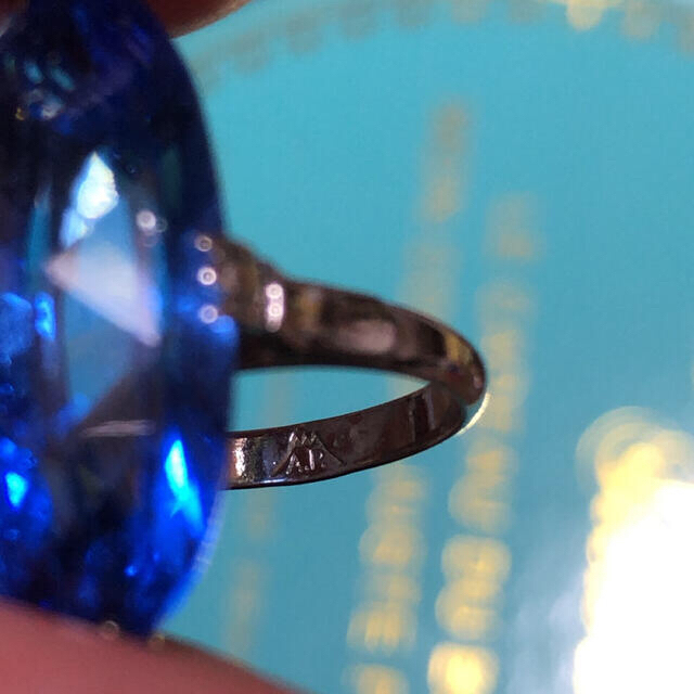 ♡ヴィンテージリング♡合成ブルースピネル レディースのアクセサリー(リング(指輪))の商品写真