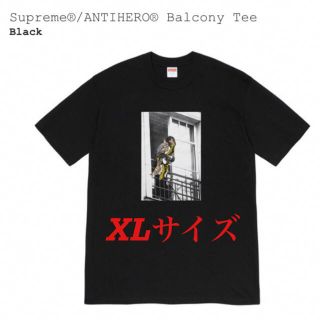 シュプリーム(Supreme)の20AW Supreme ANTIHERO Balcony Tee 黒XL (Tシャツ/カットソー(半袖/袖なし))