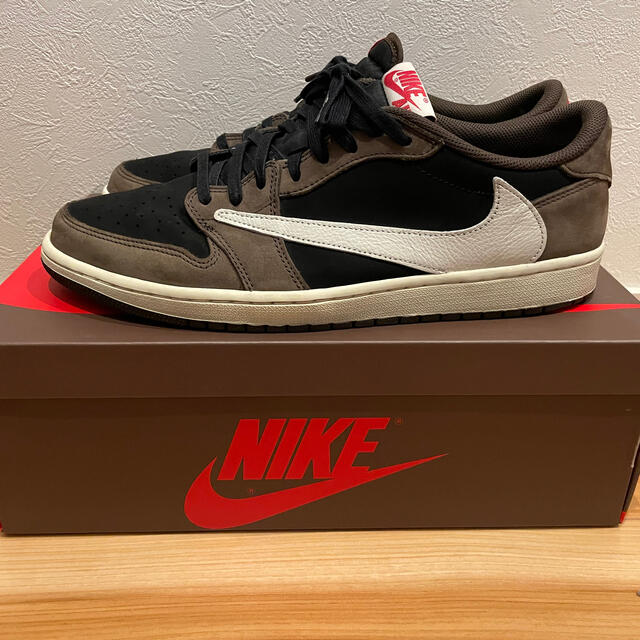 靴/シューズUS13 31cm JORDAN 1 LOW TRAVIS SCOTT