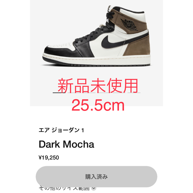 替え紐AIR JORDAN 1 RETRO HIGH OG Dark mocha