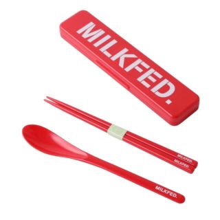 ミルクフェド(MILKFED.)のMILKFED LOGO CHOPSTICKS SPOON SETお箸セット (弁当用品)