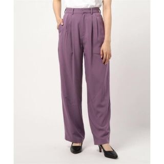 CLANE クラネ　BASIC TUCK PANTS パープル(その他)