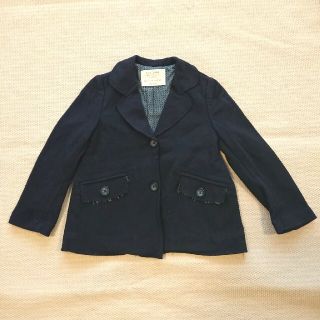 ザラキッズ(ZARA KIDS)のZara Girls ザラ ジャケット 黒 子供 110(ジャケット/上着)