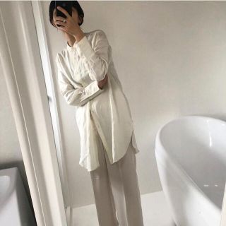 ユニクロ(UNIQLO)の専用 UNIQLO ユニクロ リネンブレンドスタンドカラーチュニック(シャツ/ブラウス(長袖/七分))