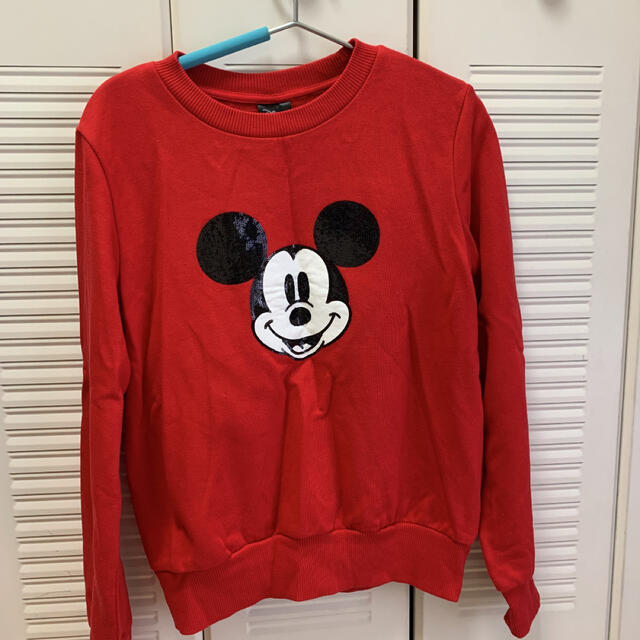 Gu ミッキー トレーナー Disney ディズニー スウェット Mickey 赤の通販 By Yuupe ジーユーならラクマ